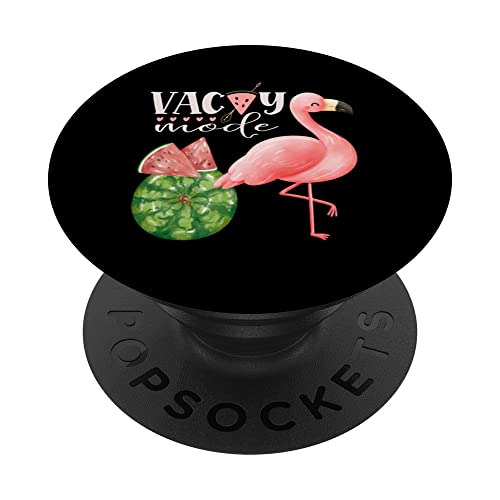 Hello Summer Pink Pelican Watermelon summertime beach vacay PopSockets Swappable PopGrip