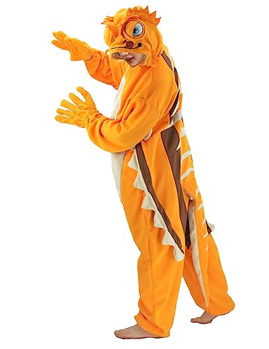 Adult Lizard Onesie Costume Animal Cosplay Halloween Christmas Homewear Pajamas Sleepwear for Women and Men