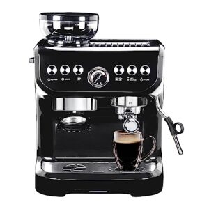 mirox barista espresso coffee maker machine with grinder electric for home use, coffee maker cappuccino machine with milk frother latte macchiato cuppuccino machine 2000ml water tank, 1450w