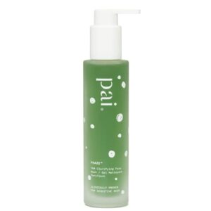 pai skincare london | phaze pha clarifying face wash, blemish & blackhead control, sulphate free, clinically proven for sensitive skin, 100ml