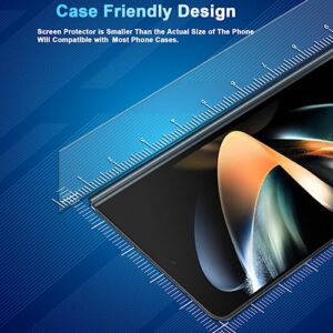 CWQZGUF [2Set 6PCS Galaxy Z Fold 4 5G Screen Protector, 2 Inner TPU Films + 2 Outer Tempered Glass + 2 Camera Lens Protecters, High Clarity, Anti-Shatter, for Samsung Galaxy Z Fold 4 5G