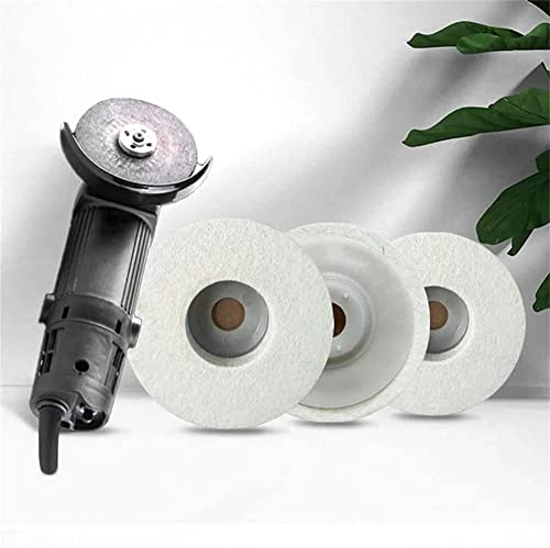 2023 New Wool Polishing Wheel Disc - Wool Felt Polishing Wheel Disc Kit for 4" Angle Grinder 100 Angle Grinder, Durable Felt Polishing Pads for Metal, Marble Stone, Furniture Car Wax (6)