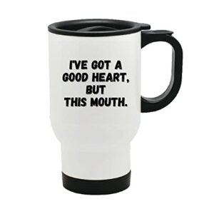 Gift for Smart People with Humorous Attitude and Saucy Mouth 14oz Steinless Steel Travel Mug