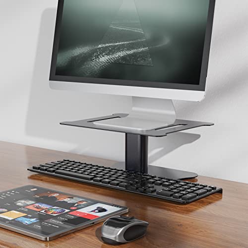 WALI Monitor Stand Riser, Adjustable Laptop Stand Riser Holder, 3 Height Adjustable Underneath Storage for Office Supplies