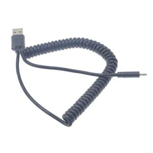 coiled usb cable compatible with amazon kindle 6" (2022 release)/ fire 7 kids (2022 release),hd 10 (2019 release) - type-c charger cord usb-c power n1x