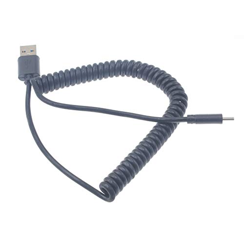 Coiled USB Cable Compatible with Amazon Kindle 6" (2022 Release)/ Fire 7 Kids (2022 Release),HD 10 (2019 Release) - Type-C Charger Cord USB-C Power N1X