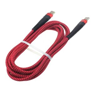 type-c to usb-c 10ft pd cable compatible with amazon fire 7 (2022 release),hd 8 (2022 release),(2020 release),plus (2022 release),(2020 release) - charger cord power wire sync braided z2z