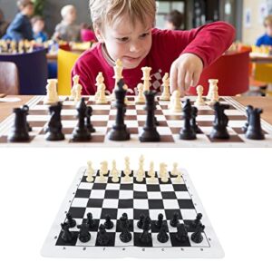 Naroote Portable Travel Chess Board Game Set, Leisure Toy Chess Game Board Set with A Storage Bag for Family Gatherings for Camping