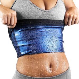 livwxk waist trainer for women lower belly fat-sauna suit sweat belt belly trimmer stomach wraps slimming belt plus size (black, 4xl/5xl)