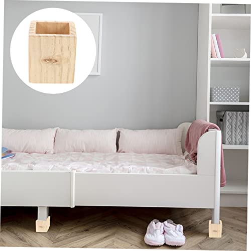 LIFKOME Wood Bed Mat Furniture Risers for Sofas Floor Sofa Couch Throws for Sofa Couch Riser Wood Bed Leg Cap Furniture Foot Pads Heightening Pad Washing Machine Pad Bed Foot Pad