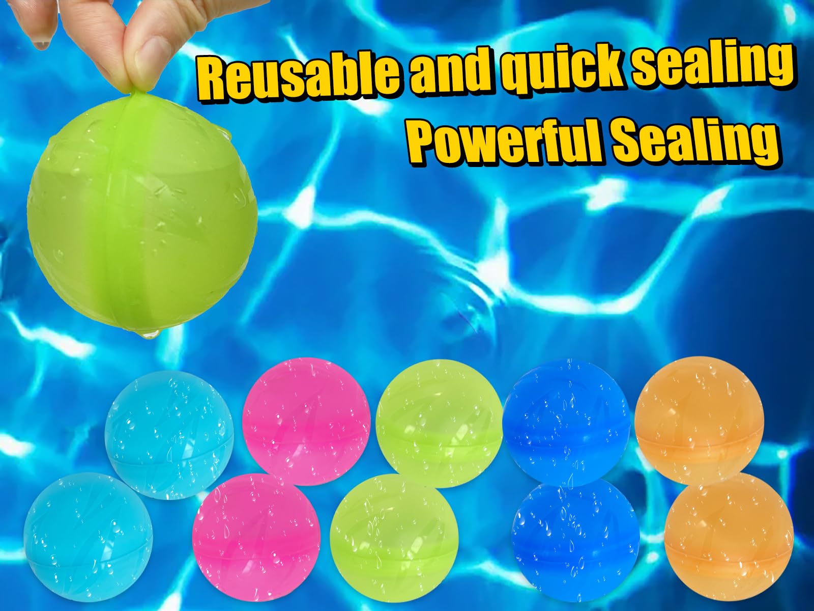 Water Balloon Toys to Relieve Summer Hot, Water Ball Launcher/Reusable Quick Sealing Splash Balls (Splash Balls)