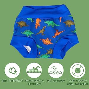 BIG ELEPHANT Baby Swim Diapers 3pcs, Reusable Adjustable Washable Waterproof Swimming Diaper for Boy's and Girl's, 3T