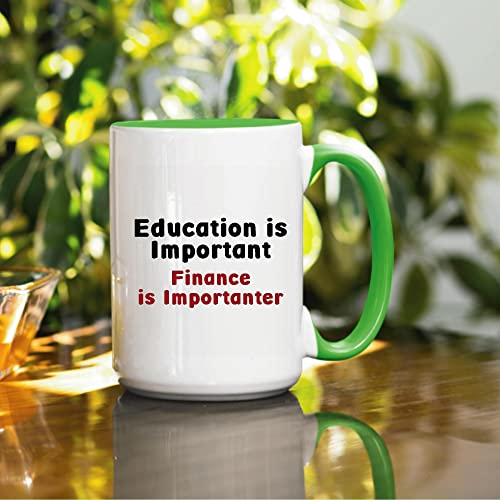 Financially Savvy Gift for Investors CFOs Smart Stock Investing 11oz 15oz Inner Color Accent Mug