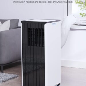 FIOGOHUMI 12000BTU Portable Air Conditioner - Portable AC Unit with Built-in Dehumidifier Fan Mode for Room up to 350 sq.ft. A030BDJ (no battery)