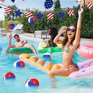 50 Pcs 8 Inch Inflatable Beach Balls Bulk Summer Pool Beach Balls for Party Favors Water Games Hawaiian Luau Tropical Party Supplies Toys (Vivid Color)