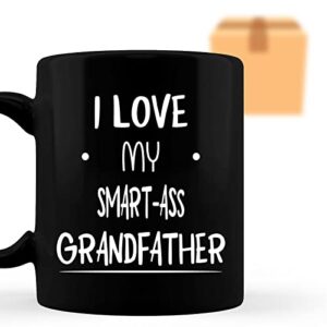 orvys flayme coffee mug i love my grandfather smart-ass grandfather funny sarcastic gag gift novelty 007552
