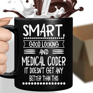 bemrag beak coffee mug gifts for medical coder funny cute gag medical coder gifts for, family, coworker on holidays, year, birthday appreciation idea - smart good 209499
