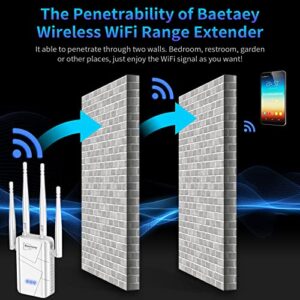 2023 WiFi Extender Signal Booster for Home - up to 10000 sq.ft Coverage, Wireless Internet Repeater - Long Range WiFi Booster and Signal Amplifier w/Ethernet Port, 1-Tap Setup
