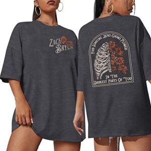 dutut retro western music oversized shirt for women country music t shirt vintage western cowboy country short sleeve tops dark gray