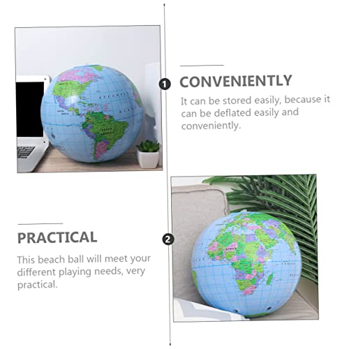 Abaodam Outside Summer Toys Inflatable Balls for Kids Small Inflatable Pool Children Beach Ball Inflatable Water Balls Inflatable Pool Balls Map Earth Globe PVC Decorations Outdoor Child