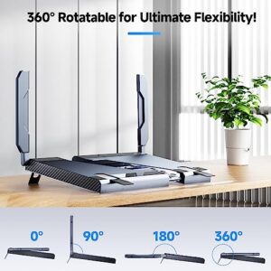 Maxfree F2 Triple Screen Laptop Screen Extender - 14'' Laptop Monitor Extender with 360° Rotation Stand, Plug & Play USB-C, Mini-HD - Compatible with Windows/Mac/Surface/Dex/Switch for 12-17'' Laptops