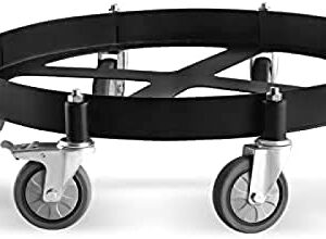 Heavy Duty Drum Dolly 2000 Pound - Trash Can Dolly 55 Gallon Swivel Casters Wheel Steel Frame Dolly Cart Non Tipping Hand Truck Capacity Dollies