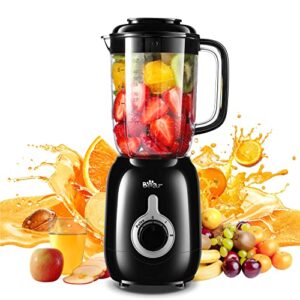 blender, 2023 upgrade 700w shakes and smoothies blender with 40oz countertop blender cup for kitchen, 3-speed for crushing ice, puree, and frozen fruit with autonomous clean