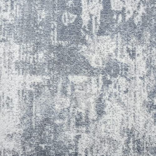 COZYLOOM Modern Rug 5' 3" x 7' 3" Indoor Abstract Area Rug Grey Distressed Floor Cover Indoor Accent Rug Low Profile Non-Shedding Throw Carpet for Living Room Bedroom Home Office Non Slip Floor Carpet