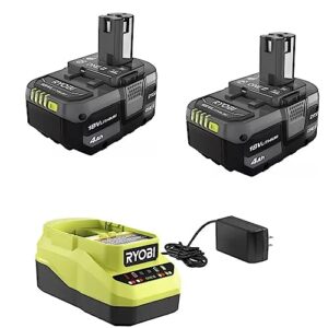 Ryobi Cordless Reciprocating Saw Bundle with 18V Reciprocating Saw, (2 each) 4.0 Ah Batteries, 18-Volt Lithium-Ion Charger, and 16 Inch Buho Tool Bag