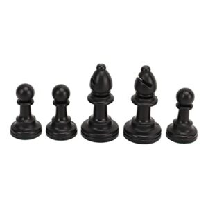 SPYMINNPOO Chess Set with Zipper Back Bag, Portable Faux Leather Black and White Checkerboard Set for Boys Girls