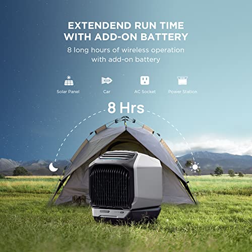 EF ECOFLOW Wave 2 Portable Air Conditioner with Add-on Battery, Air Conditioning Unit with Heat, Air Portable AC for Outdoor Tent Camping/RVs or Home Use