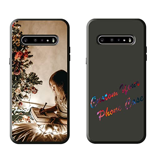 GSDMFUNNY Custom Customize Picture Text Phone Cases for LG V60 ThinQ 5G Personalized Photo Protective Phone Cases Compatible with LG V60 ThinQ 5G Soft Black TPU Phone Case Gifts