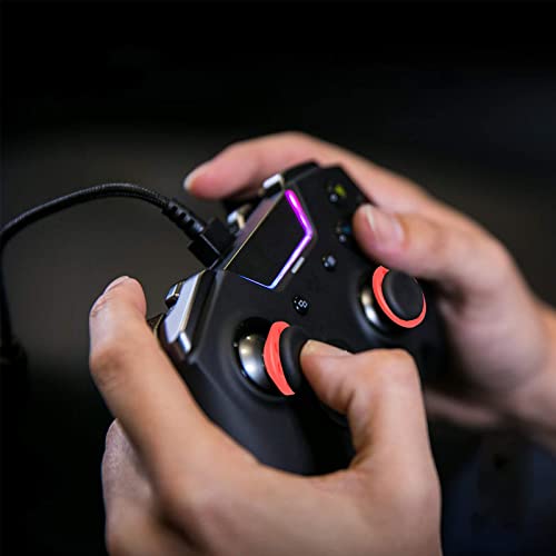 Murciful Silicone Soft Precision Rings Aim Assist Rings Motion Control Compatible with Playstation 5,Playstation 4,Xbox, Xbox one,Xbox Series X,Pc Gamepads,Power A（5 Black 5 White 5 red 5 Green）