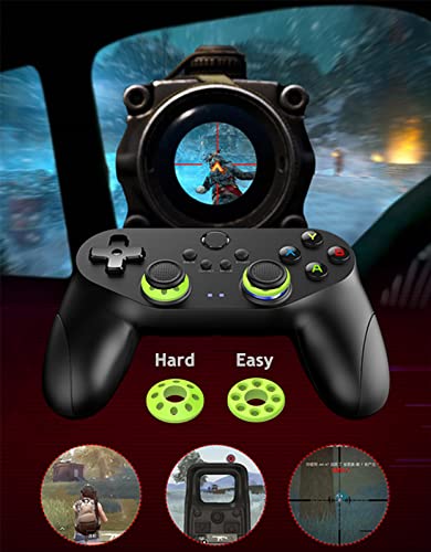 Murciful Silicone Soft Precision Rings Aim Assist Rings Motion Control Compatible with Playstation 5,Playstation 4,Xbox, Xbox one,Xbox Series X,Pc Gamepads,Power A（5 Black 5 White 5 red 5 Green）