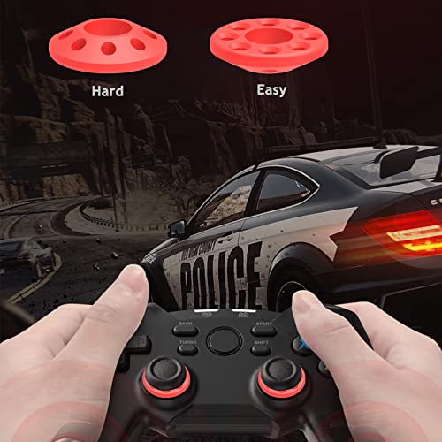 Murciful Silicone Soft Precision Rings Aim Assist Rings Motion Control Compatible with Playstation 5,Playstation 4,Xbox, Xbox one,Xbox Series X,Pc Gamepads,Power A（5 Black 5 White 5 red 5 Green）