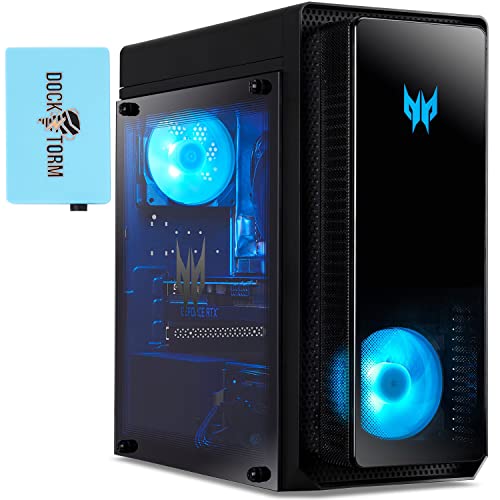 Acer Predator Orion 3000 Gaming Desktop PC (Intel i7-12700F 12-Core, 64GB RAM, 128GB m.2 SATA SSD + 2TB HDD (3.5), GeForce RTX 3070, WiFi, Win 10 Pro) with Dockztorm Hub