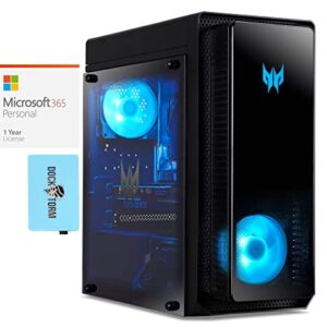 Acer Predator Orion 3000 Gaming & Entertainment Desktop PC (Intel i7-12700F 12-Core, 64GB RAM, 1TB PCIe SSD + 3TB HDD (3.5), Win 11 Home) with MS 365 Personal, Dockztorm Hub