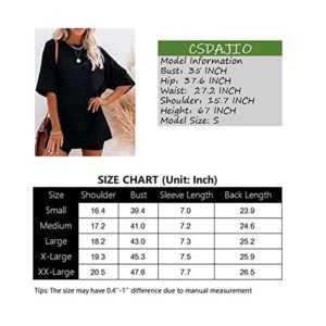 CSDAJIO Women's Graphic Oversized Tee Mountain Letter Print National Park Shirt Vintage Half Sleeve Loose Casual T Shirts Yosemi LightGreen Large