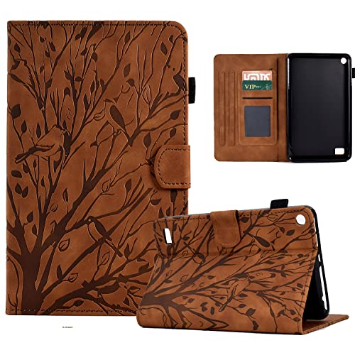 Slim Tablet Case Compatible with Kindle Fire 7 2019/2017/2015 Case 7inch Leather Case,Case Fire 7 (9th/7th/5th Generation) Case Drop-Proof Cover Protective Cover with Card Slot/Auto Sleep Wake (Color