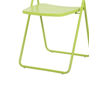 ASUVUD Green Folding Chair, Folding Chair with Backrest, Office Chair, Conference Chair, Family Dining Chair