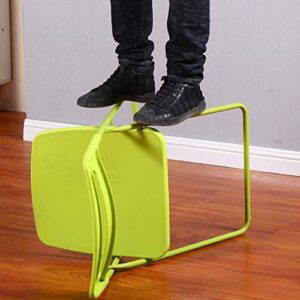 ASUVUD Green Folding Chair, Folding Chair with Backrest, Office Chair, Conference Chair, Family Dining Chair