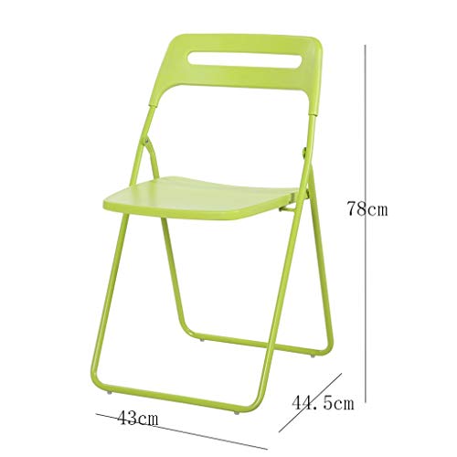 ASUVUD Green Folding Chair, Folding Chair with Backrest, Office Chair, Conference Chair, Family Dining Chair