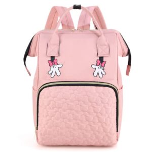 yuzuriha cartoon cute diaper bag backpack for mom baby bags waterproof large capacity multi-function sophisticated and spacious backpack