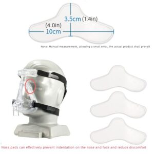 Nasal Pads for CPAP Mask,Nose Protector for mask,CPAP Nose Gel Pads Against Irritation and Soreness Custom Design and Can Be Trimmed to Size Fit for Most Masks(5 Pack)