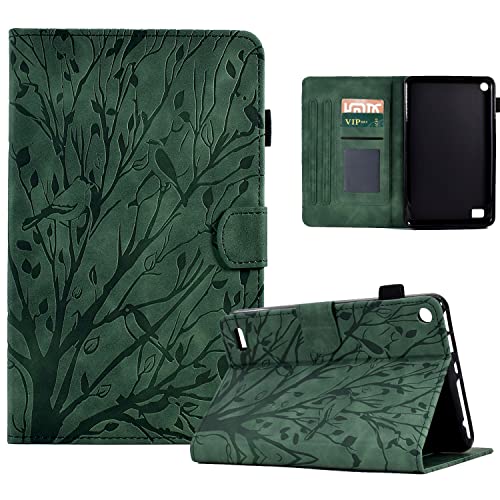 Stand Tablet Protective Cover Compatible with Kindle Fire 7 2019/2017/2015 Case 7inch Leather Case,Case Fire 7 (9th/7th/5th Generation) Case Drop-Proof Cover Protective Cover with Card Slot/Auto Sleep