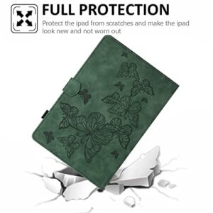 Tablet Cover Compatible with Kindle Fire 7 2022 Release 7inch,Vintage Premium Leather Case Folding Stand Folio Cover Protective Cover with Card Slot/Auto Sleep Wake Tablet Home (Color : Green)