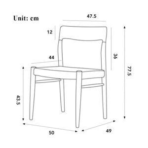 Solid Wood Rattan Chair, Kitchen Dining Chair, Outdoor Patio Lounge Seat, Wooden Rattan Recliner, Ergonomics Office Chair