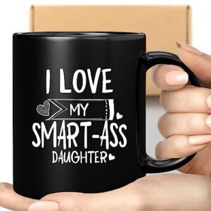 void strider coffee mug i love my daughter smart-ass daughter funny sarcastic gag gift novelty 097626