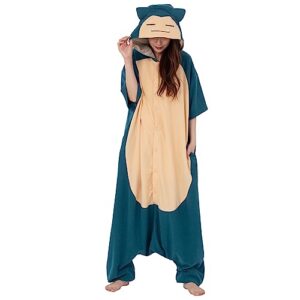 SAZAC Kigurumi - Pokemon - Snorlax - Summer Onesie Jumpsuit Halloween Costume (One Size)