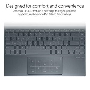 ASUS ZenBook 13.3” FHD OLED Ultra-Slim Display Laptop | AMD Ryzen 7 5700U Processor | 8GB RAM | 1024GB SSD | AMD Radeon Graphics | Backlit Keyboard| Windows 11 Pro | Bundle with Office 365 Personal